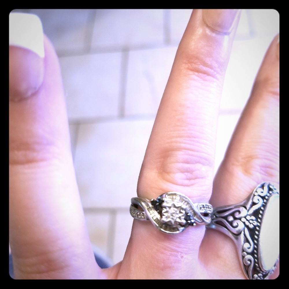 💍💎Cubic zirconia sterling silver ring